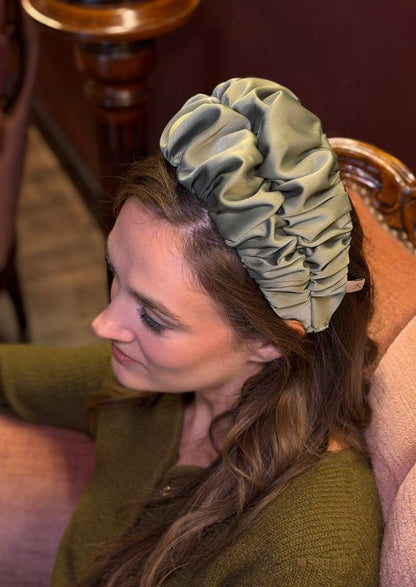 Nemesis Wide Headband – Olive Green