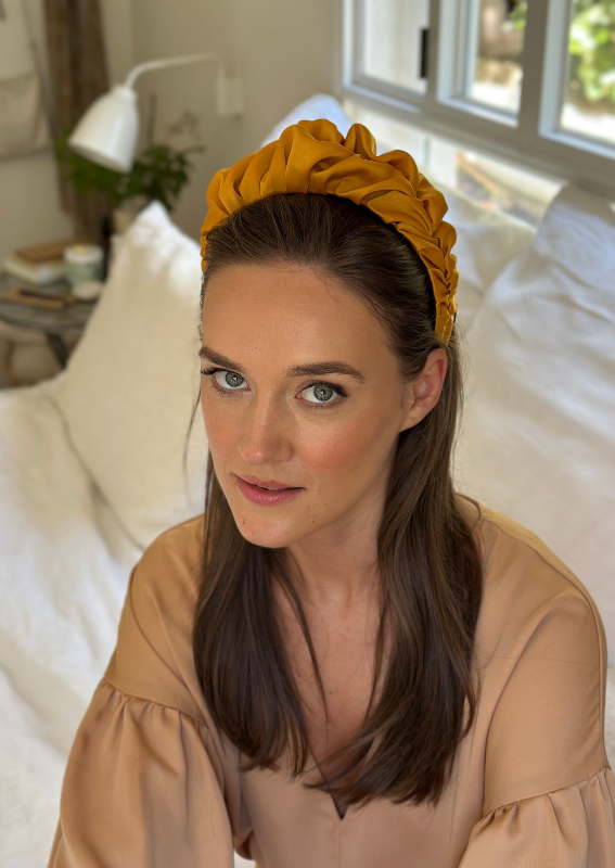 Nemesis Headband, Golden Mustard