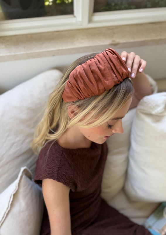 Medium Mila Headband, Terracotta