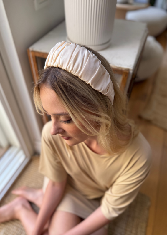 Mila Headband, Cream