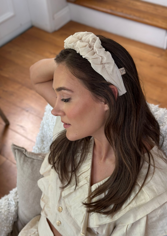 Petite Renee Headband, Cream