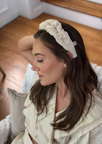 Petite Renee Headband, Cream