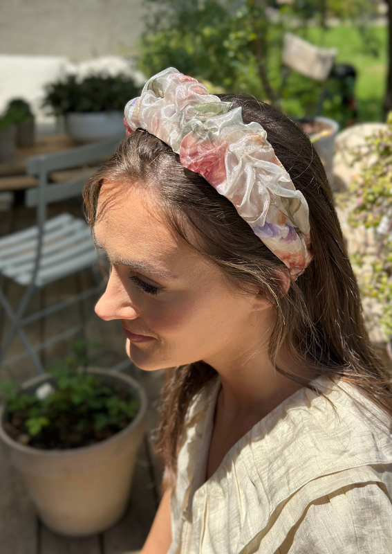 Petite Renee Headband, Natural Floral