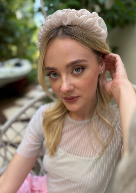 Renee Headband,Pale Pink
