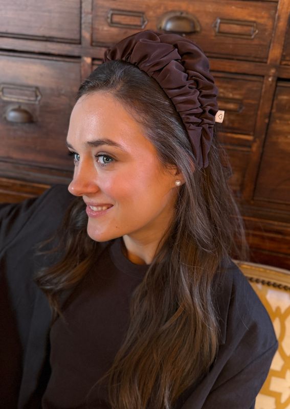Nemesis Wide Headband – Chocolate Brown