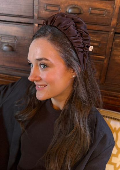 Nemesis Wide Headband – Chocolate Brown