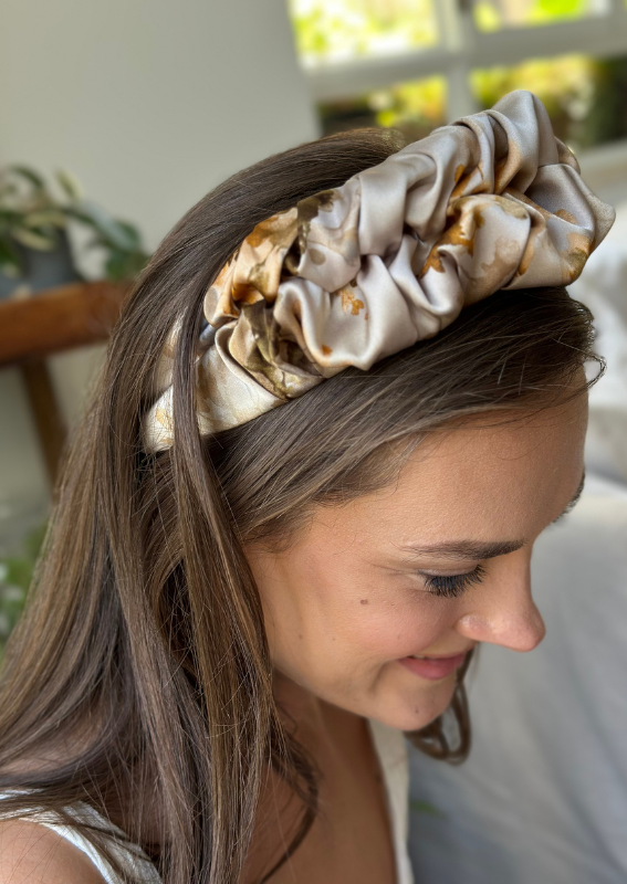 Nemesis Headband, Natural Print
