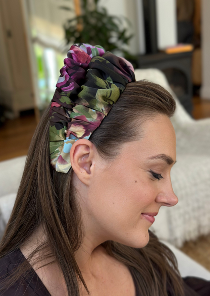 Medium Nemesis Headband, Purple Print