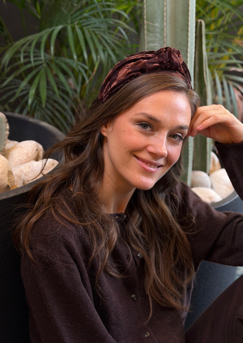 Maya Medium Headband – Chocolate Brown