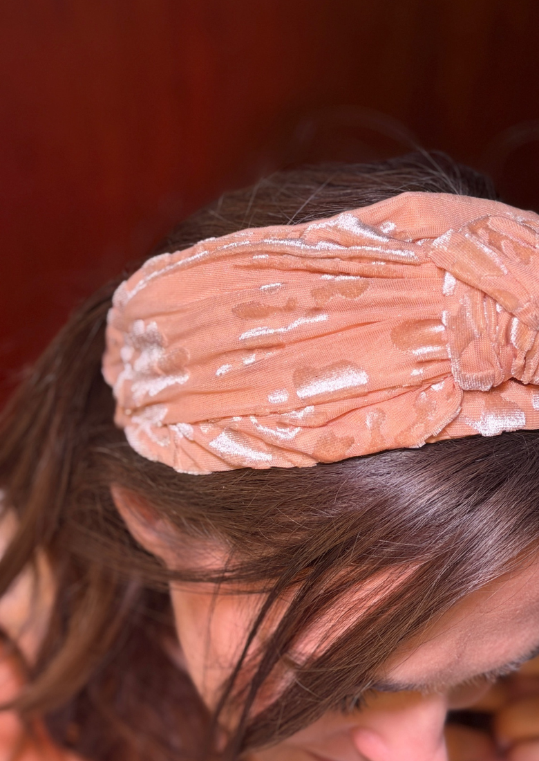 Maya Wide Headband – Nude