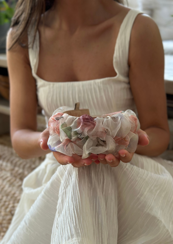Renee Headband, Natural Floral