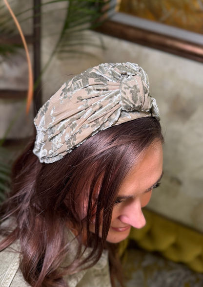 Maya Wide Headband – Soft Sage Green