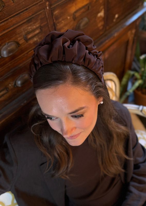 Nemesis Wide Headband – Chocolate Brown
