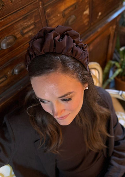 Nemesis Wide Headband – Chocolate Brown
