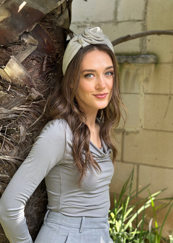 Wide Sierra Headband, Gray