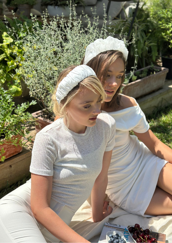 Mila Headband, White