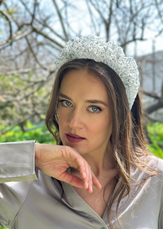 Renee Headband, Silver