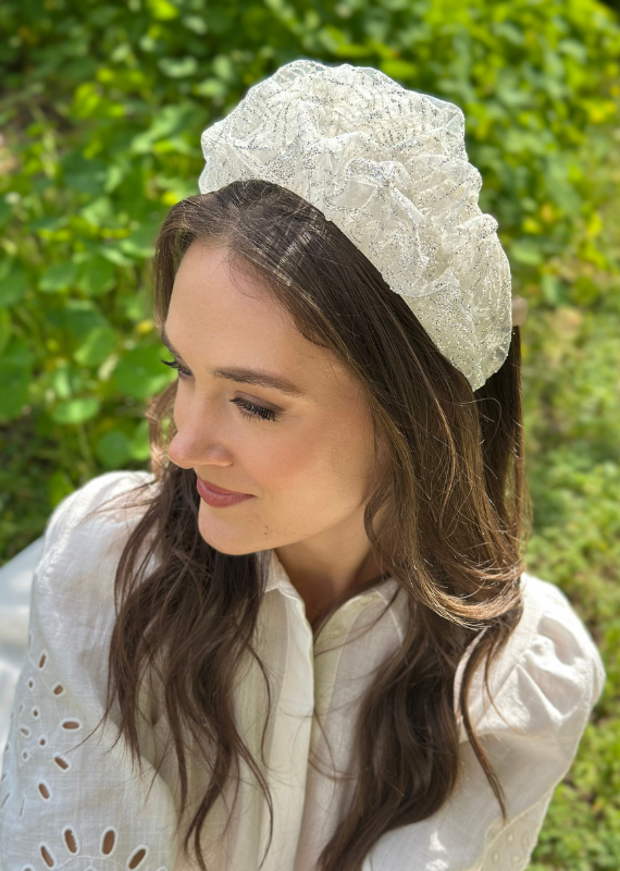 Medium Renee Headband, Crystal color