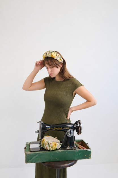 Jan Narrow Headband – Olive