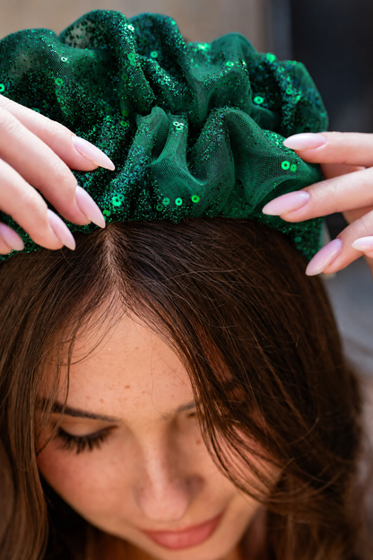 Renee Headband – Medium Shimmering Green