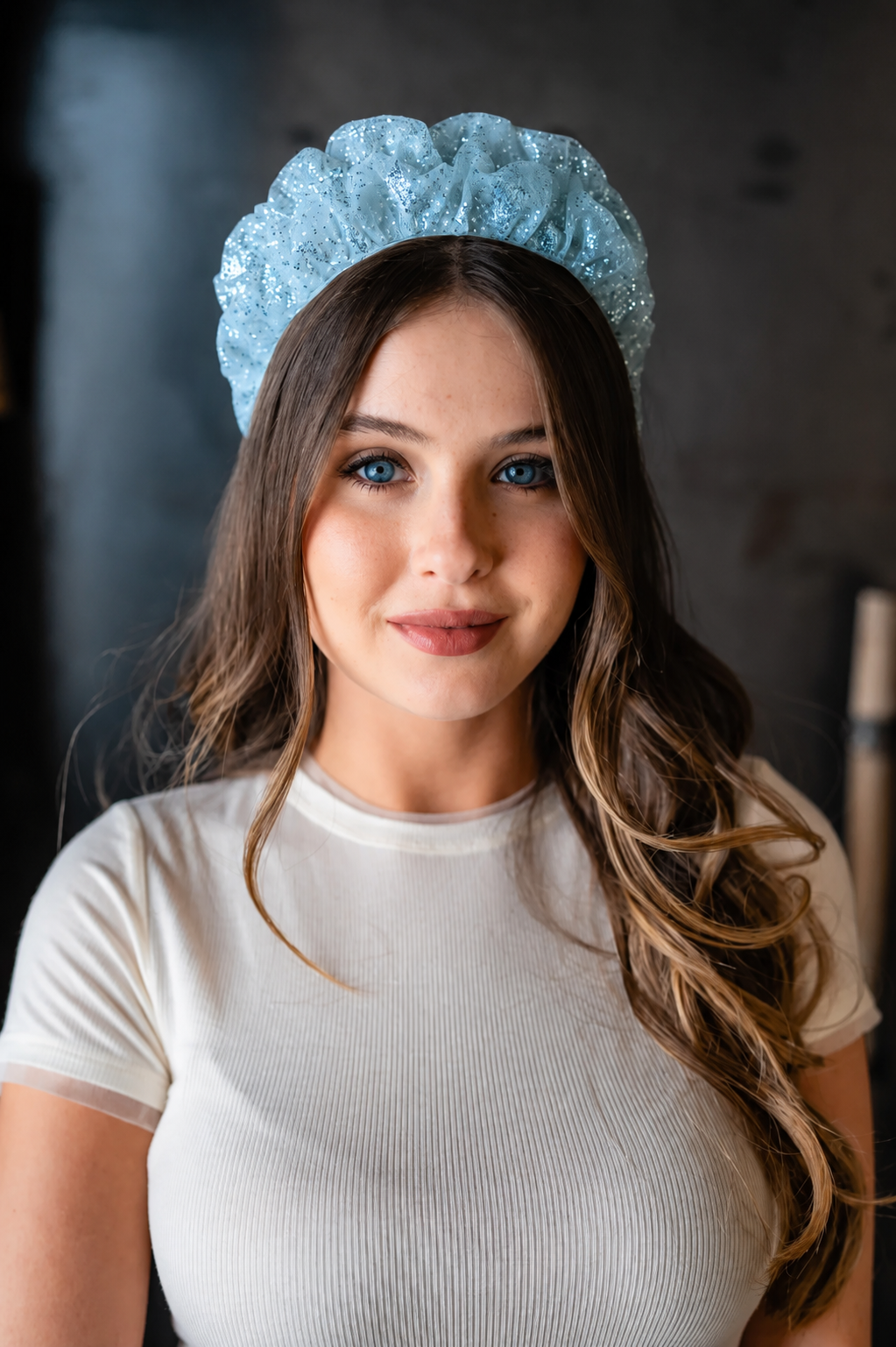 Renee Headband – Sparkling Sky Blue