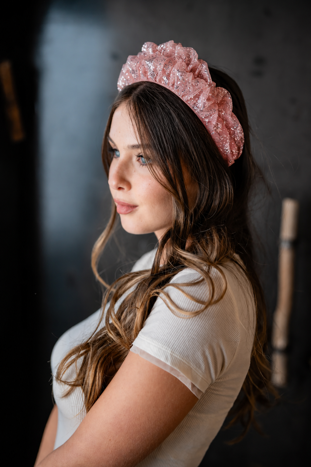 Renee Headband – Sparkling Pink