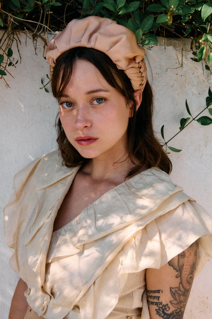 Jan Medium Headband – White