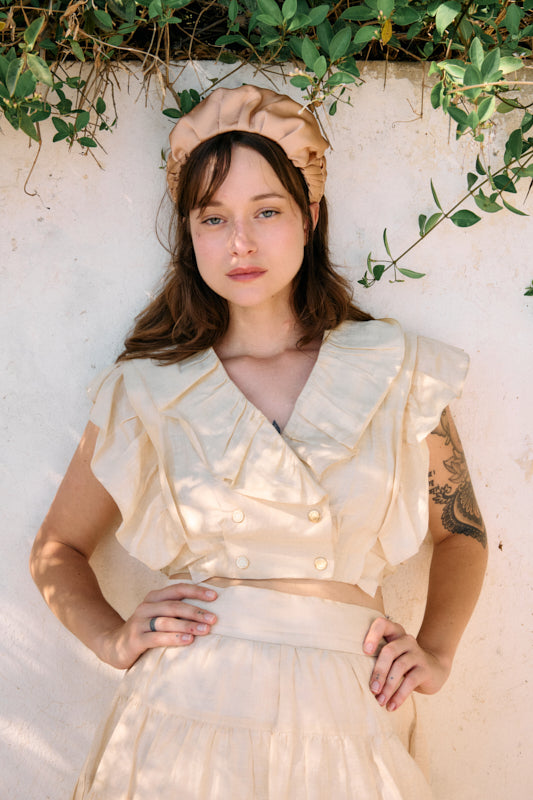 Jan Medium Headband – White