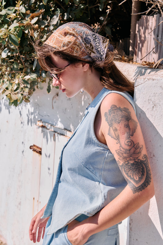 Tahalia Short Headband – Azzurra