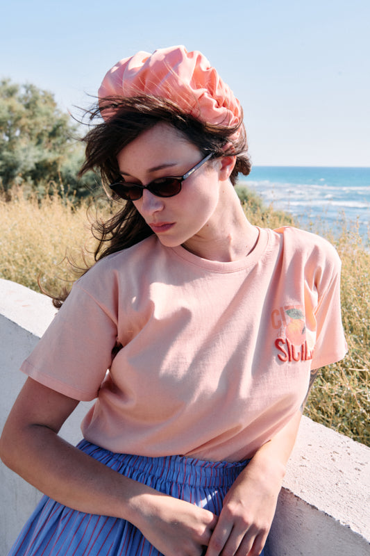 Jan Wide Headband – Peach