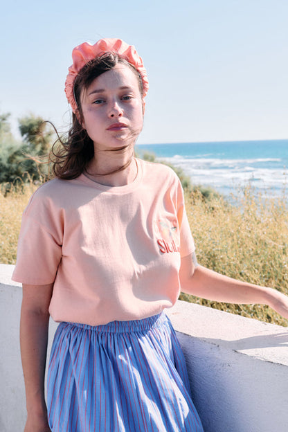 Jan Narrow Headband – Peach