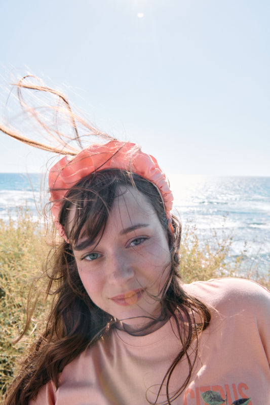 Jan Narrow Headband – Peach