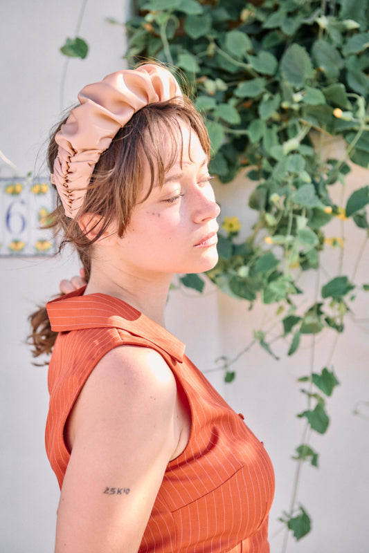 Jan Narrow Headband – White
