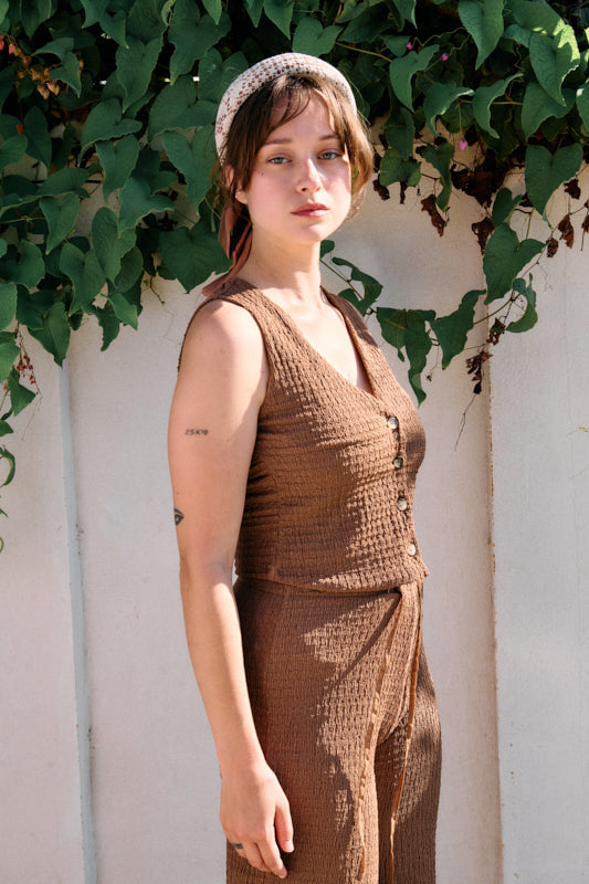 Venus Petite Crochet Headband – Mocha