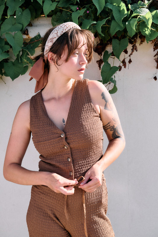 Venus Petite Crochet Headband – Mocha