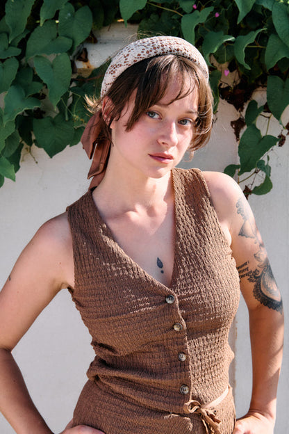 Venus Petite Crochet Headband – Mocha