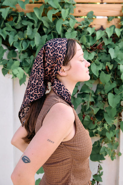 Tahalia Long Leopard Print Headband