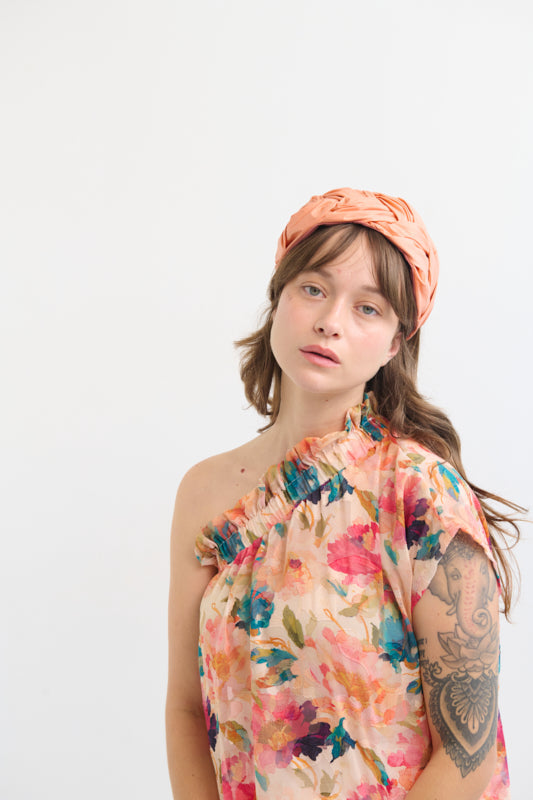 Luna Wide Headband – Orange