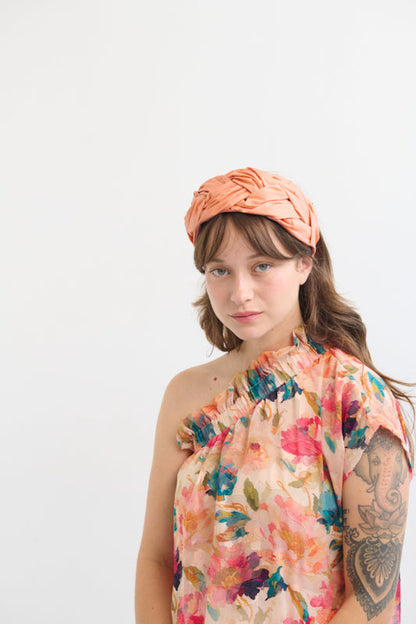 Luna Wide Headband – Orange