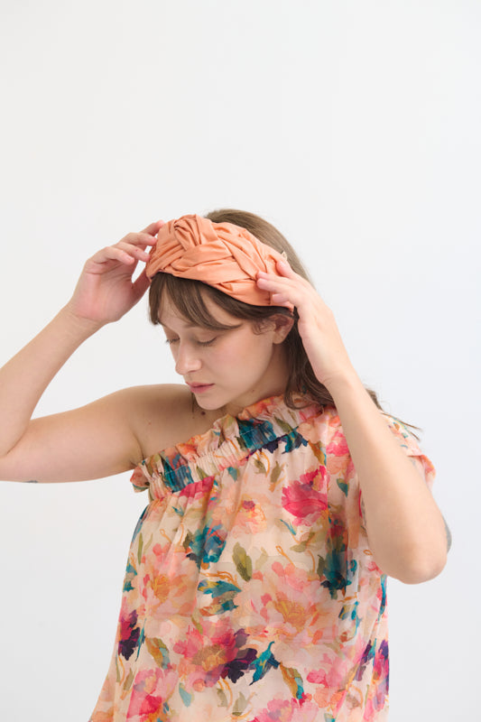 Luna Wide Headband – Orange