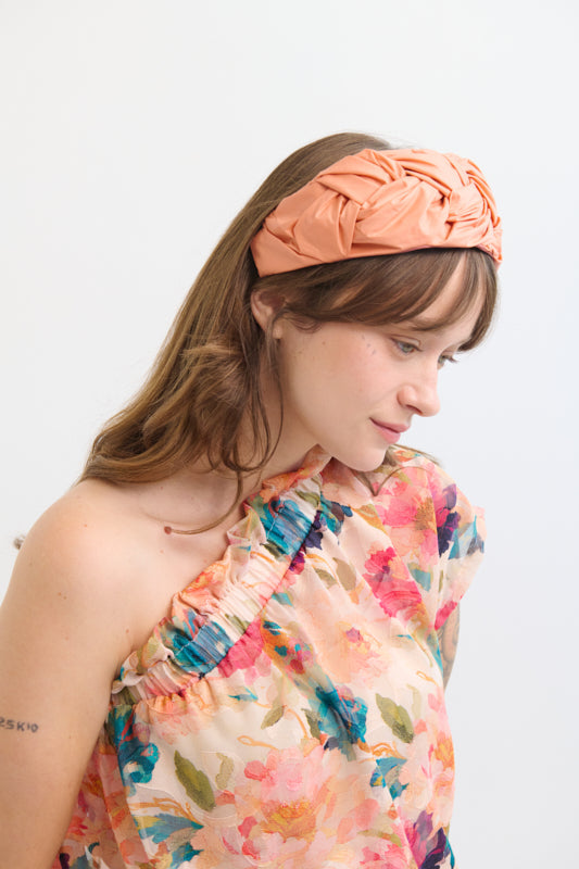 Luna Wide Headband – Orange