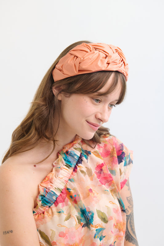 Luna Wide Headband – Orange
