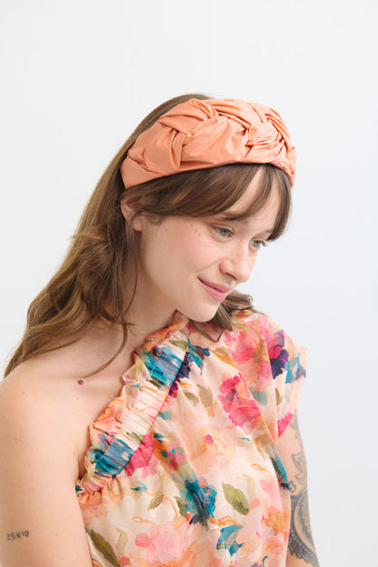 Luna Wide Headband – Orange