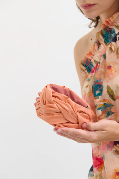 Luna Wide Headband – Orange
