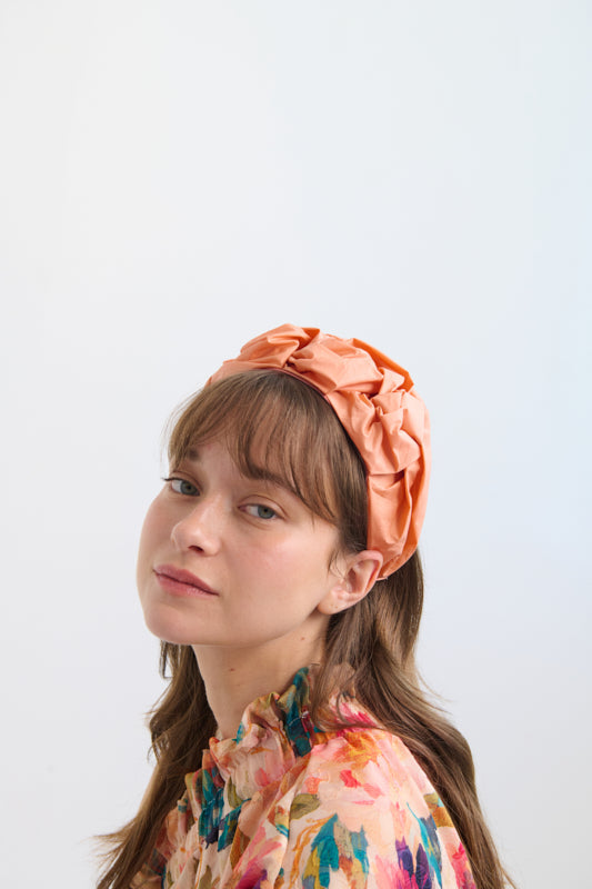 Ellen Wide Headband – Orange