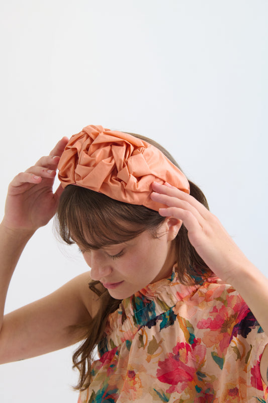 Ellen Wide Headband – Orange