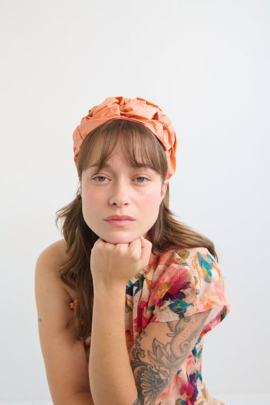 Ellen Wide Headband – Orange