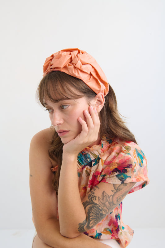 Ellen Wide Headband – Orange