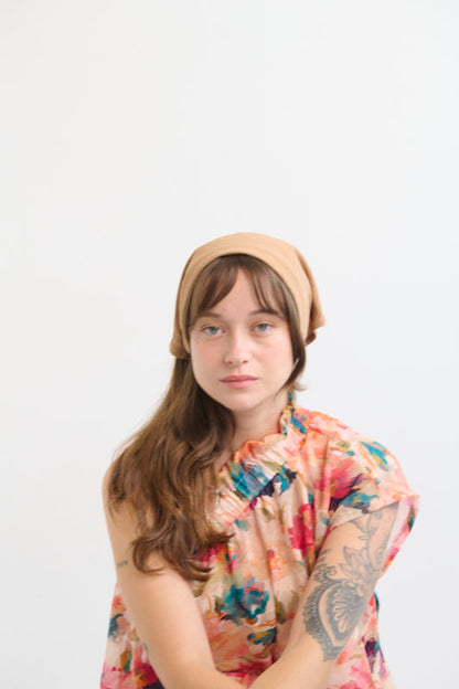 Tahalia Short Headband – Camel