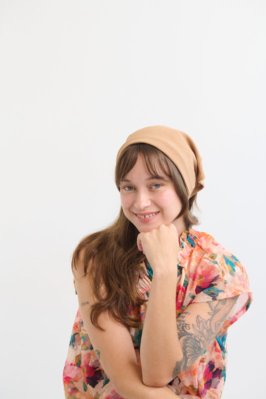 Tahalia Short Headband – Camel